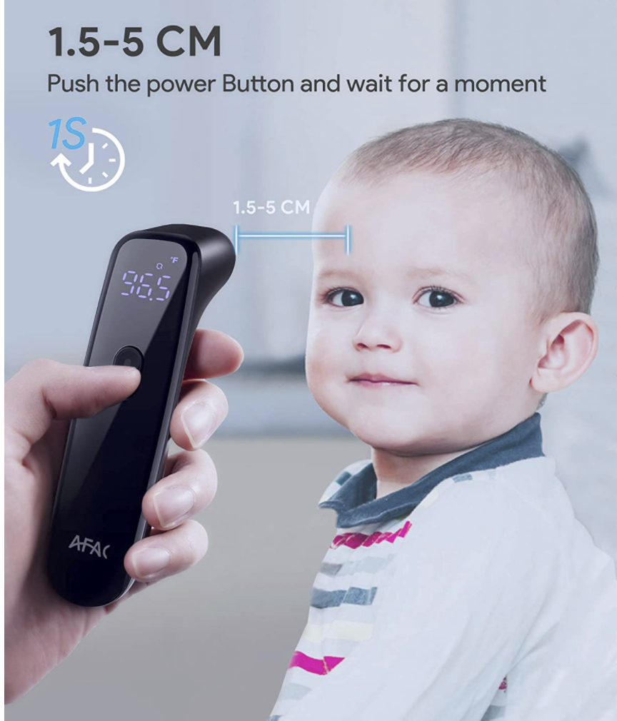 AFAC Thermometer for Adults Forehead, Digital NonContact Infrared