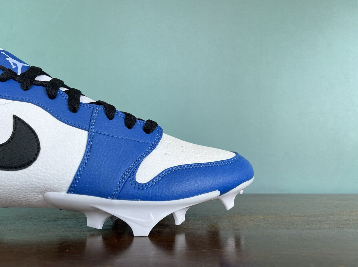 NIKE Air Jordan 1 Low TD Football Cleats Mens True Blue Game Royal FJ6245-104 Nike Air Jordan 1 Low TD Game Royal Football Cleats Men main image 2
