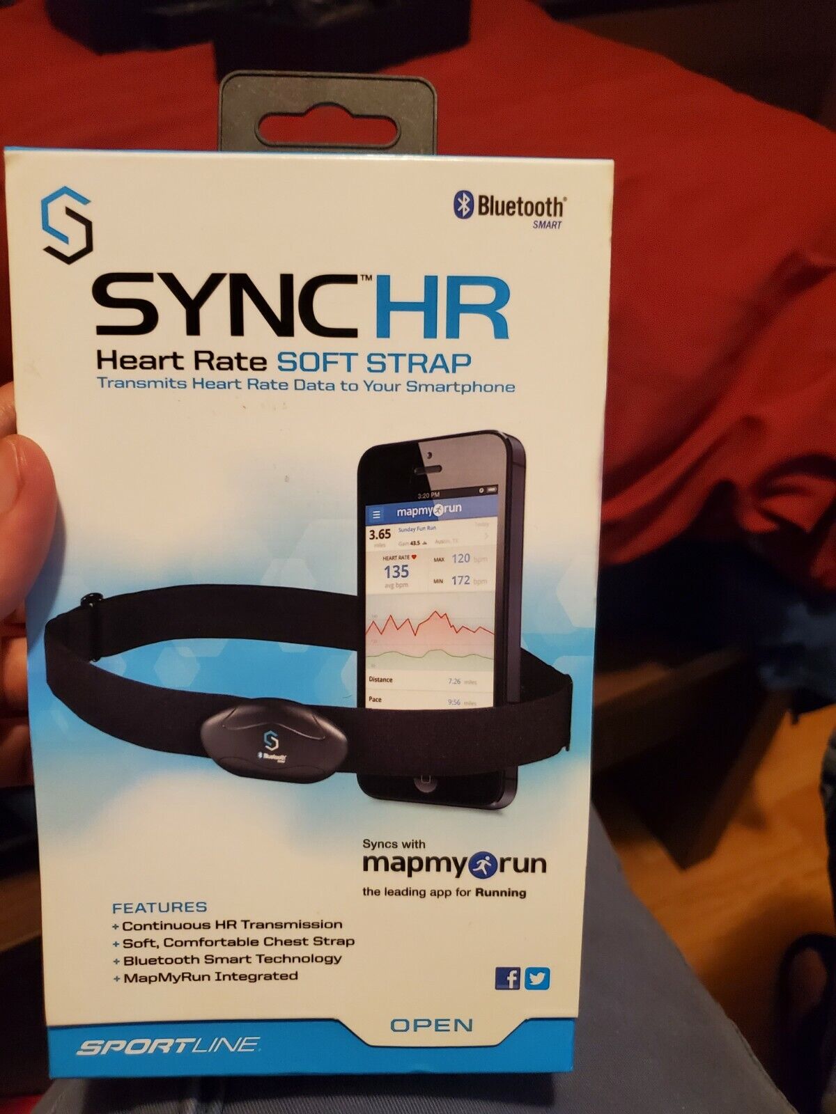 SYNC Save Japan Maker New money HR Heart Rate Soft Strap Send Blue Hear smart over to phone