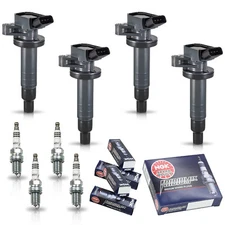 4 Ignition Coils & 4 NGK Iridium Spark Plugs fit Toyota Celica 2000-2005 1.8L