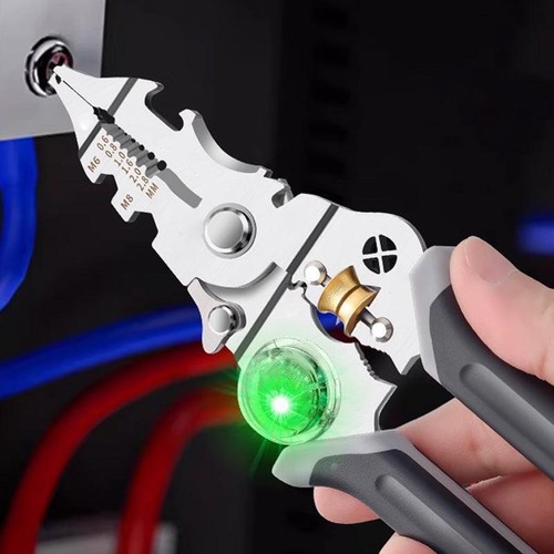 10-in-1 Multi-Functional Wire StripperScissors With Electrical Test UK F7S8 - Picture 2 of 13