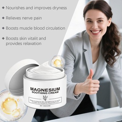 Neuropathy Magnesium Cream Nerve Relief with Magnesium Chloride Ingredient Q4D6