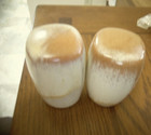 Frankoma Pottery Salt Pepper Shakers Desert Gold Vtg — photo 2