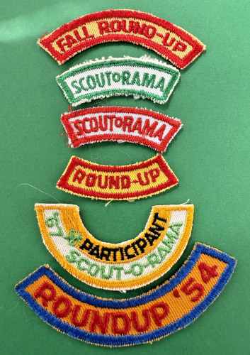 Vintage Boy Scout ROUNDUP  & SCOUT-O-RAMA LOT of 6 Segments [S5]