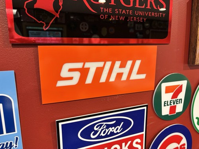 #ad Stihl HANDMADE Acrylic Sign Lotsa Sizes Chainsaws Trimmer Edger Power Equipment $99.99