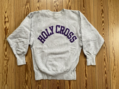 Vintage 90s Champion Reverse Weave Sweatshirt - Holy Cross - Made in USA