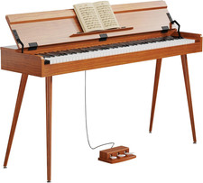 Digital Piano 88 Key Weighted Keyboard,Full-Size Desk Progressive Hammer-Action