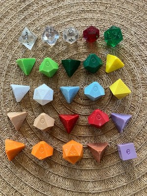 OOP Vintage Dice Lot of 25 - 1980's  Heritage, Armory, and Gamescience