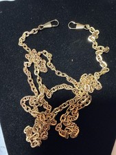 Vintage Gold Tone Chain Purse Strap Replacement 49  Double Clip Lot 1108 