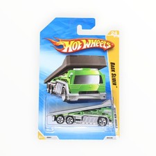 Hot Wheels Back Slider 24/240 - Green - 2010 Mainline A