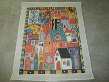 LARGE CITY HOMES-MAGGIE/GERARD-HANDPAINTED NEEDLEPOINT CANVAS