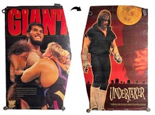 1993 WWF The Undertaker Giant Gonzalez Double Sided Wall Poster Titan Sports