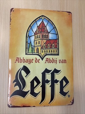Leffe Blonde Abtei Blechschild 20x30cm Belgien