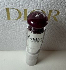 RARE CHRISTIAN DIOR DIOR ADDICT LIPSTICK 987 BLACK TIE - FULL SIZED