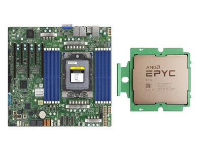 Supermicro H13SSL-N Motherboard With AMD EPYC 9754 QS CPU 128 Cores Processors