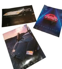 Vintage Lamborghini Posters (3) 1980's, Great Condition.