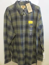 The Foundry Big & Tall 2XLT Plaid Flannel Shirt Super Soft Cotton Everyday Casua