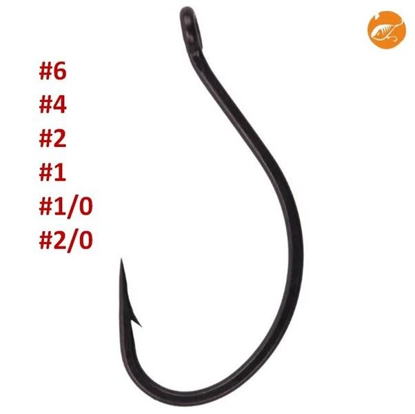 Zeck Nose Hook 4pcs Dropshot Montage Haken Finesse Rig PTFE Beschichtung