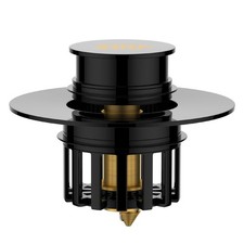 Universal 2 in 1 Bathtub Drain Stopper Hair Black