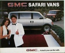 1985 Gmc Safari Van People And Cargo Movers Sales Brochure Original