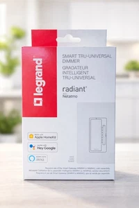 Legrand Radiant WNRL50WH Dimmer Tru-Universal intelligent avec Netatmo - blanc