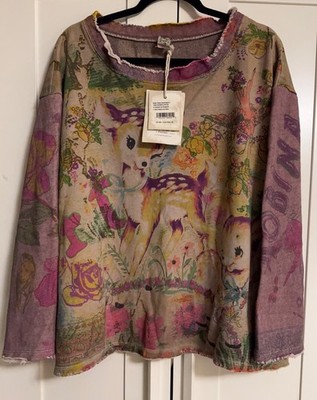Magnolia Pearl Mixed Graphics  Dama Dama Hermosa  Sweatshirt #2982 -SOLD OUT