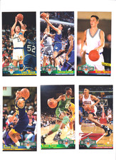 1993-94 FLEER NBA JAM Session Lot 6 Cards STARS! Hurley RC 195,131,72,34,16,89