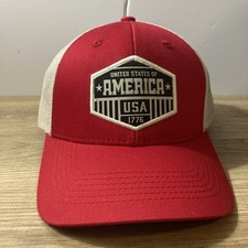 United States Of America USA 1776 Cap Red White And Black