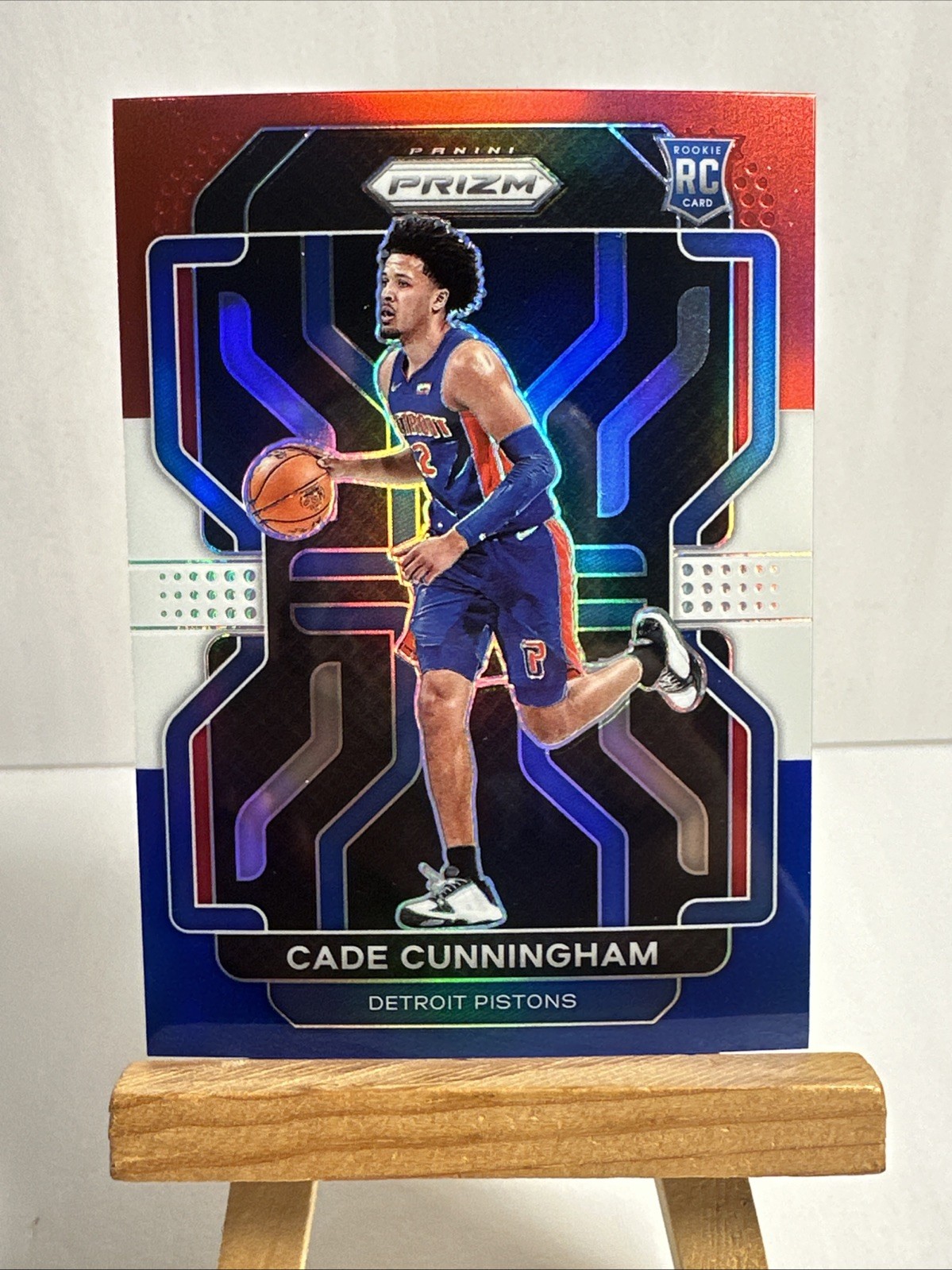 Cade Cunningham 2021-22 Panini Prizm Red White Blue Prizm RC #282