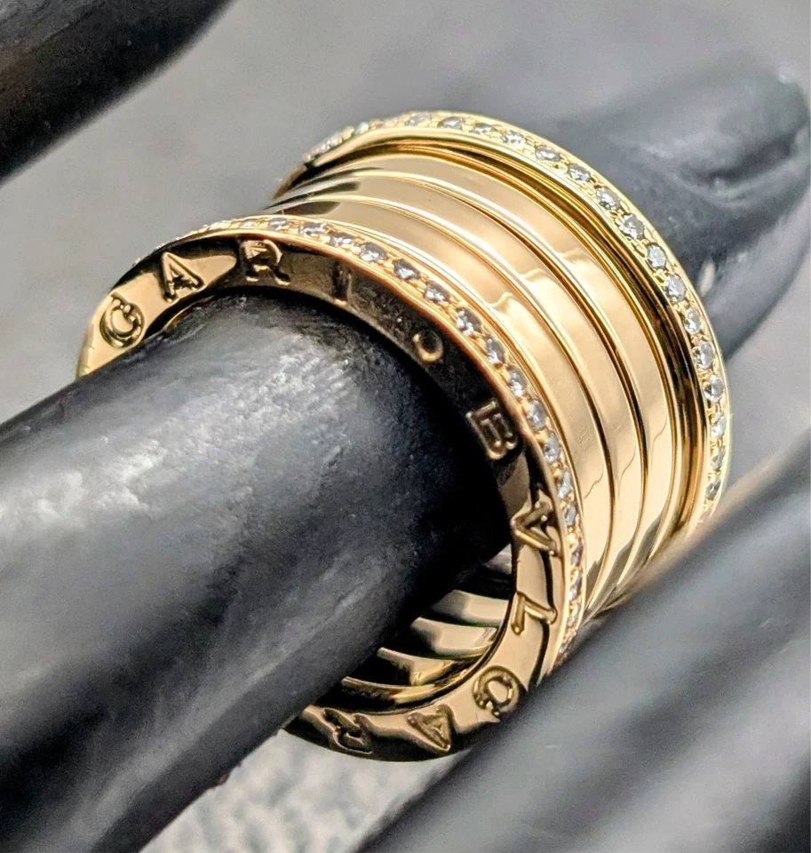 Bulgari B.Zéro1 750/18K Brillanten Ring Gelbgold -10,35 g -Damenring [Gr.51] N47 - Bild 3 von 4