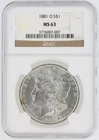 1881-O Morgan Silver Dollar NGC MS63 S$1 New Orleans Minted No Reserve