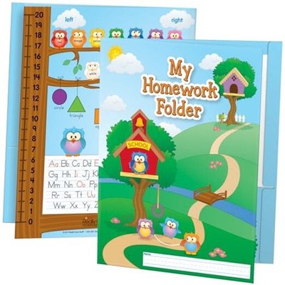  Early Learning Owl Homework Folders - 12 folders 