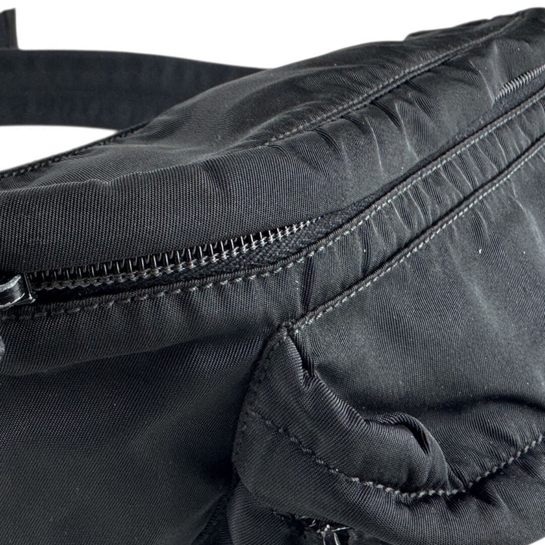 PRADA Waist Bag Nylon Black Unisex   Used z8437 thumbnail 7
