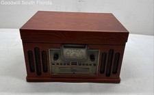 Crosley Musician CR74 Brown Portable 3-Speed Belt-Driven Turntable Not Tested