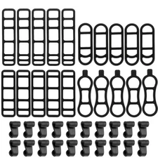 40 Pack Silicone Bicycle Light Straps Rubber Bike Mount Band for Cellphones
