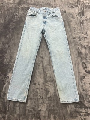 Wrangler Five Star Premium Jeans Mens 29x30 Blue Denim Cotton Stretch Straight
