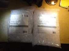 2000 INK CUPS - MEDIUM (14 MM) FLAT BOTTOM & LARGE (17 MM) FLAT BOTTOM