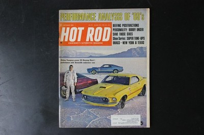 Hot Rod Magazine October 1968 '69 Mustang Mach I Performance Analysis