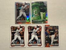 Samuel Basallo RC Lot (5) 2026 Bowman Chrome Red RC Badge, Insert, Base, Topps