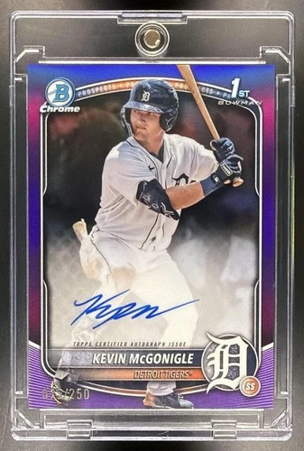 2025 Bowman Kevin McGonigle #CPA-KM Chrome Auto Purple Refractor /250 1st