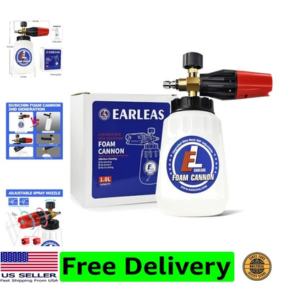 #ad Foam Cannon for Pressure Washer 1 Liter Bottle 1 4 Inch Quick Connector Pr... $34.97