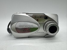 OLYMPUS CAMEDIA D-565 SILVER ZOOM 4.0 MP DIGITAL CAMERA Tested Working W/ Card