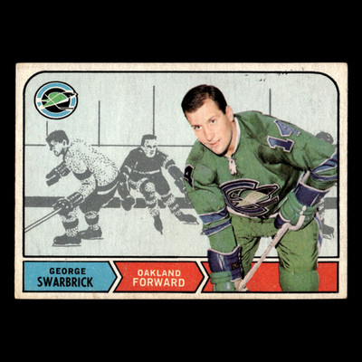 George Swarbrick Rookie #174 1968 O O-Pee-Chee Oakland Seals Hockey Card NHL EX