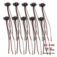 10x 9 Long 3 Prong Wire Plug Pigtail Right Angle Double 10 Units Wire Plug