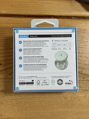 Soundcore Sleep A30 Smart ANC Earbuds By Anker / Mist green