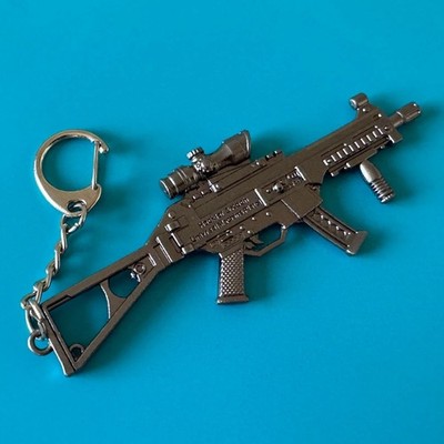 Heckler & Koch UMP Submachine Gun (Gun Metal) Collectible Keychain/Keyring