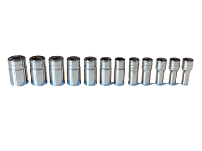 #ad Snap On USA 112TMMSY NEW 12 Piece 1 4quot; Drive 6 Point Semi Deep Metric Socket Set $214.95