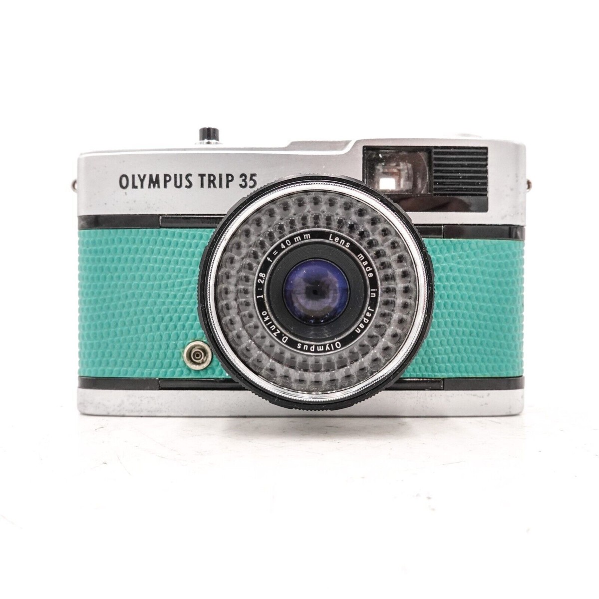 Olympus Trip 35 35mm Film Camera - Custom Green Leather - Fully