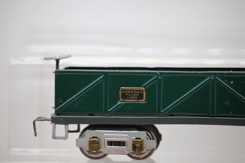 American Flyer #3206 machinery car and #3207 Green Gondola. Custom O Gauge 1:48 - Picture 11 of 17