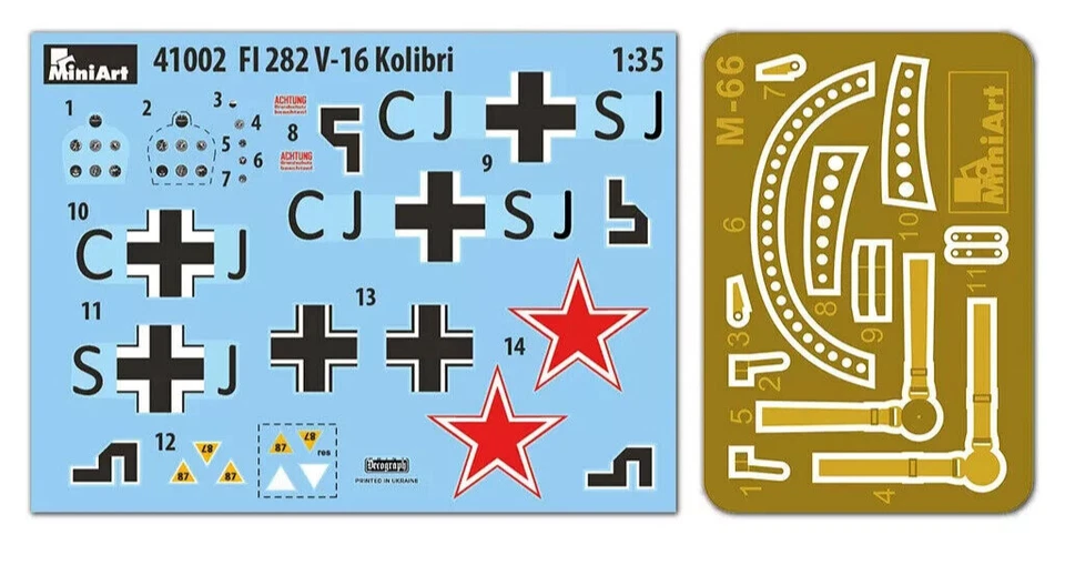 MINIART 1:35 KIT ELICOTTERO FL 282 V-16 KOLIBRI CON FOTOINCISIONI ART 41002 - Immagine 2 di 2